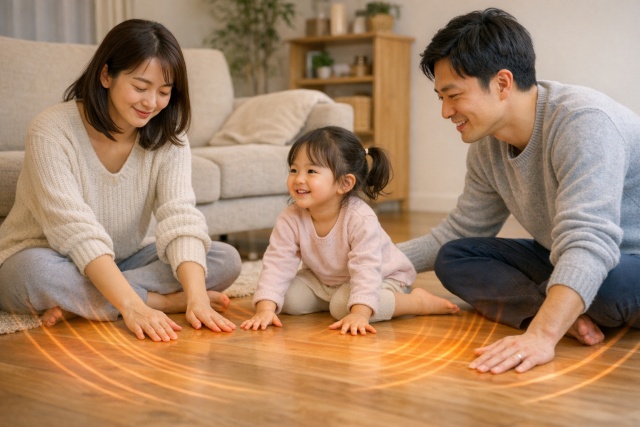 輻射熱で部屋を暖めるメリットと快適性