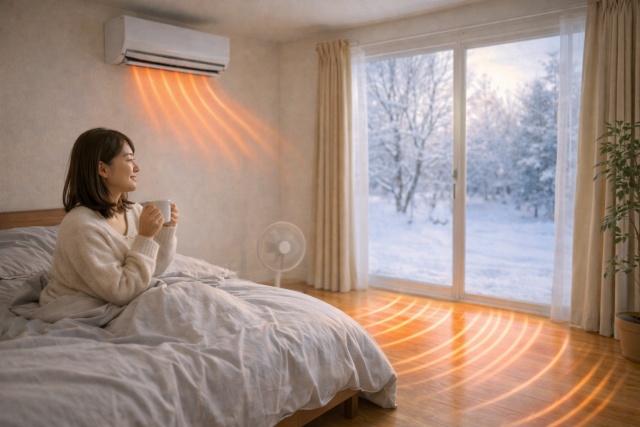 高効率なエアコンを併用したハイブリッド節約