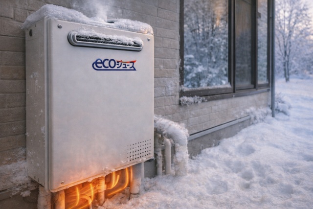 エコジョーズの潜熱回収によるエネルギー効率