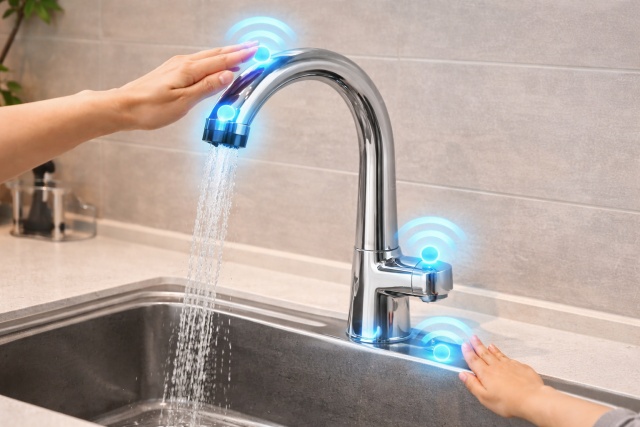 タッチレス水栓のセンサー位置とおすすめの活用法