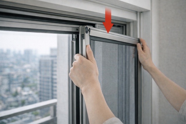 網戸の外し方をリクシル製品で確認する際のポイント