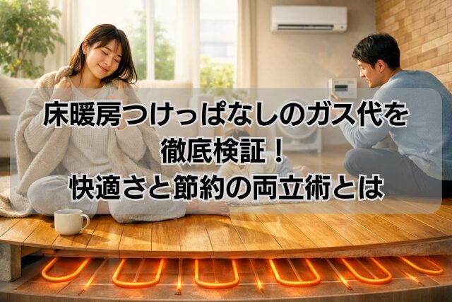 床暖房つけっぱなしのガス代を徹底検証！快適さと節約の両立術とは
