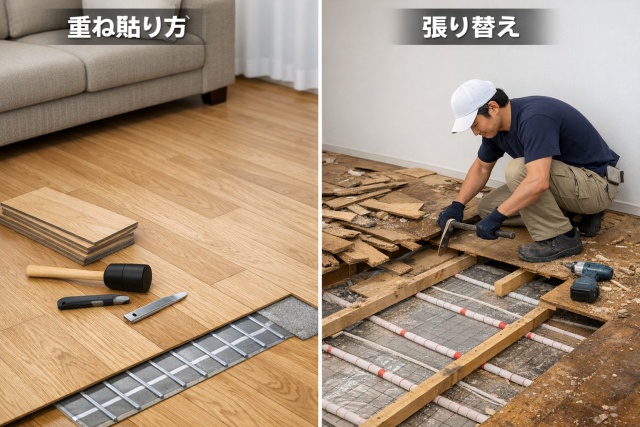 重ね貼り工法によるリスク低減と工期短縮の魅力