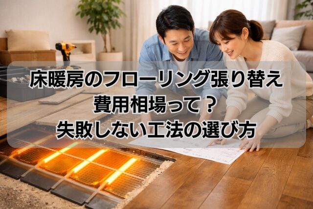 床暖房のフローリング張り替え費用相場って？失敗しない工法の選び方