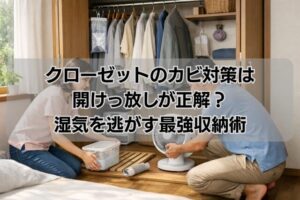 クローゼットのカビ対策は開けっ放しが正解？湿気を逃がす最強収納術