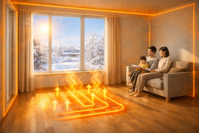 床暖房をつけてないのに暖かい時の対処法とまとめ