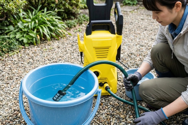 水道がなくても大丈夫!自吸用ホースの活用方法