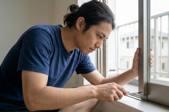 戸車調整で網戸の傾きを根本から解消する方法