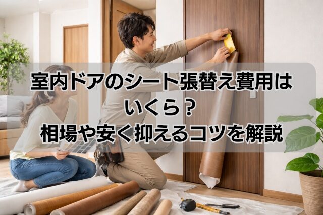 室内ドアのシート張替え費用はいくら？相場や安く抑えるコツを解説