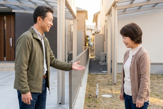 民法50cmルールと住宅密集地の慣習による例外