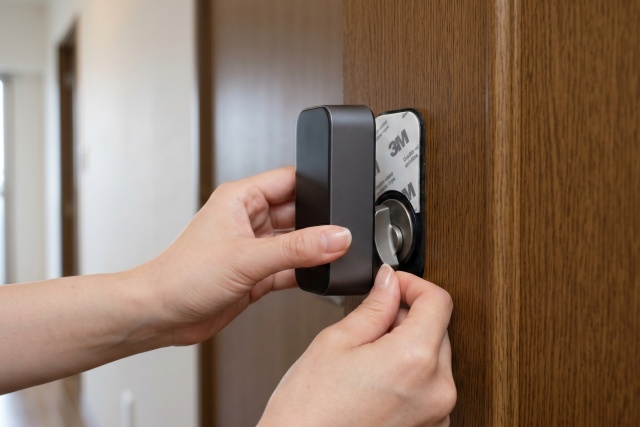DIYで簡単に設置できる貼り付け型スマートロック