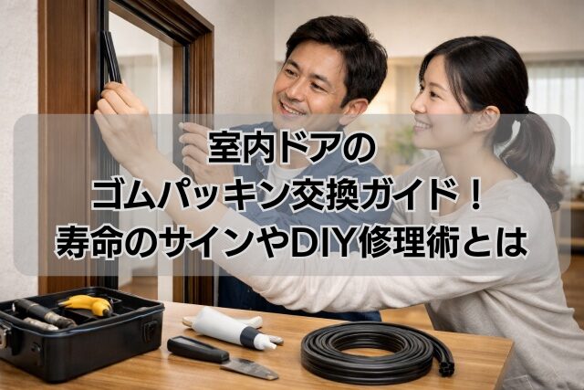室内ドアのゴムパッキン交換ガイド！寿命のサインやDIY修理術とは