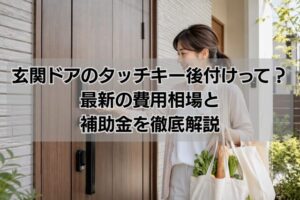 玄関ドアのタッチキー後付けって？最新の費用相場と補助金を徹底解説