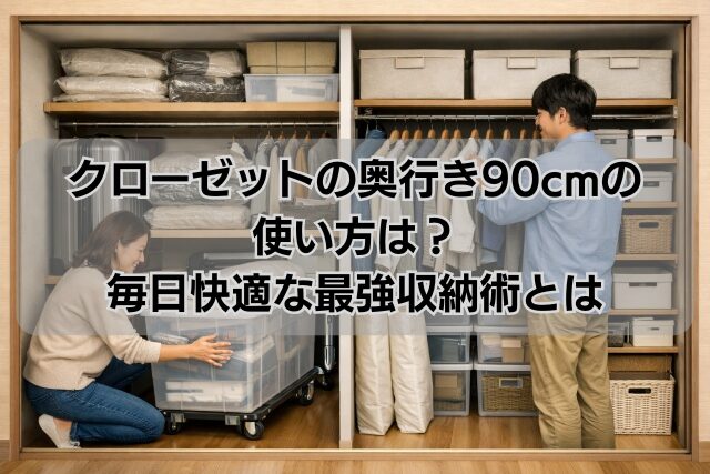 クローゼットの奥行き90cmの使い方は？毎日快適な最強収納術とは