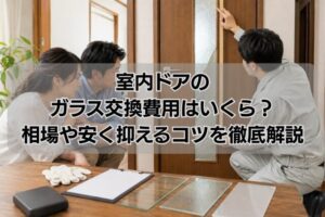 室内ドアのガラス交換費用はいくら？相場や安く抑えるコツを徹底解説