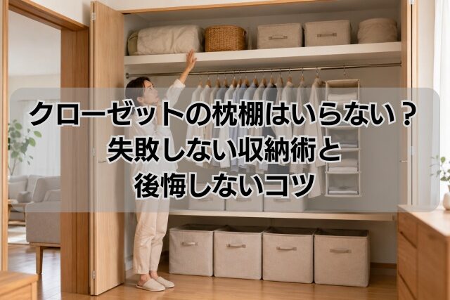 クローゼットの枕棚はいらない？失敗しない収納術と後悔しないコツ