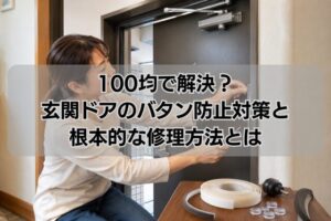 100均で解決?玄関ドアのバタン防止対策と根本的な修理方法とは