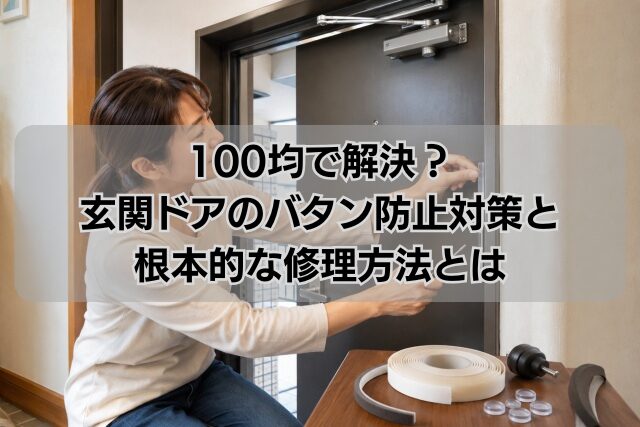 100均で解決？玄関ドアのバタン防止対策と根本的な修理方法とは