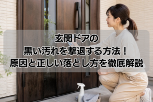 玄関ドアの黒い汚れを撃退する方法！原因と正しい落とし方を徹底解説