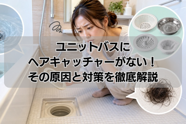 ユニットバスにヘアキャッチャーがない！その原因と対策を徹底解説