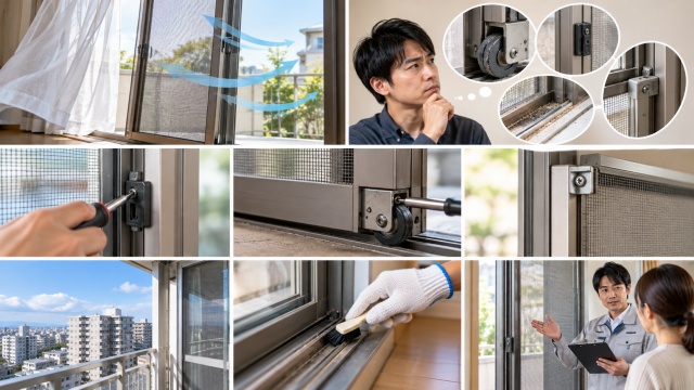 網戸修理の費用と業者依頼の目安