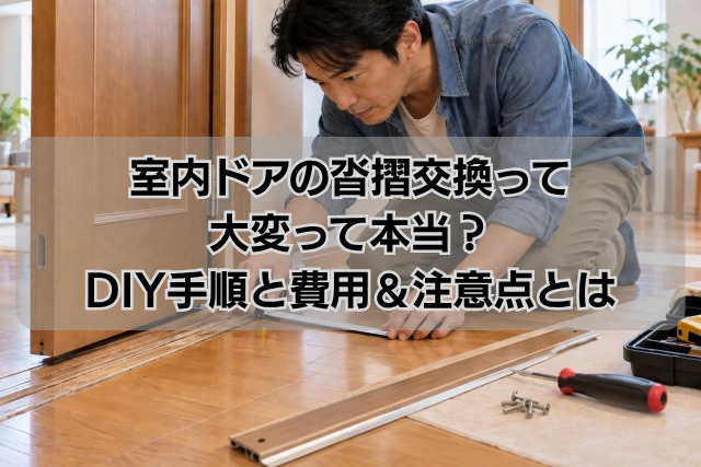 室内ドアの沓摺交換って大変って本当？DIY手順と費用＆注意点とは